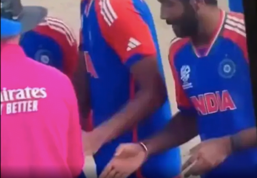 Jasprit Bumrah found himself in an awkward moment Umpire ‘Ignores’ His Handshake