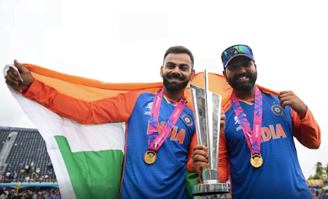 Rohit Sharma lauds Virat Kohli as they retire from T20 International cricket.