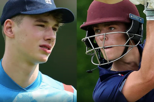 The sons of Michael Vaughan and Freddie Flintoff are set to potentially debut together for the England U19 team.