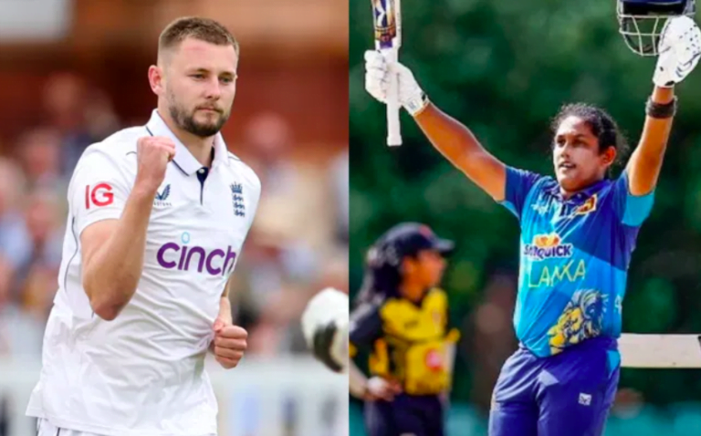 Gus Atkinson and Chamari Athapaththu won the ICC Player of the Month award for July 2024.