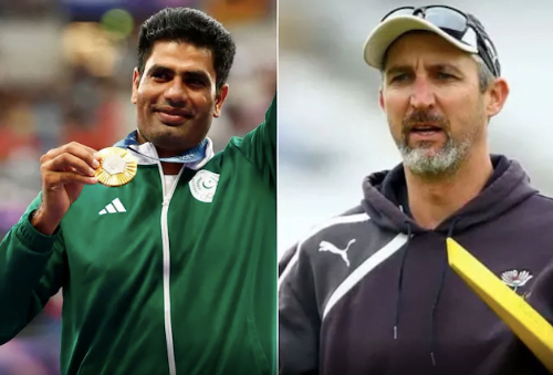 Coach Jason Gillespie has invited Olympic gold medallist Arshad Nadeem to visit the Pakistan dressing room.